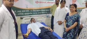 Blood donation camp at BRD Medical College Gorakhpur