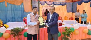 2022 batch ke sports game me Aayush vishwavidyalay Ke kulpati ji Chief guest - Dr. KRC reddy